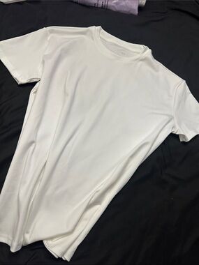 Men's White Crewneck Short Sleeve Performance Tee